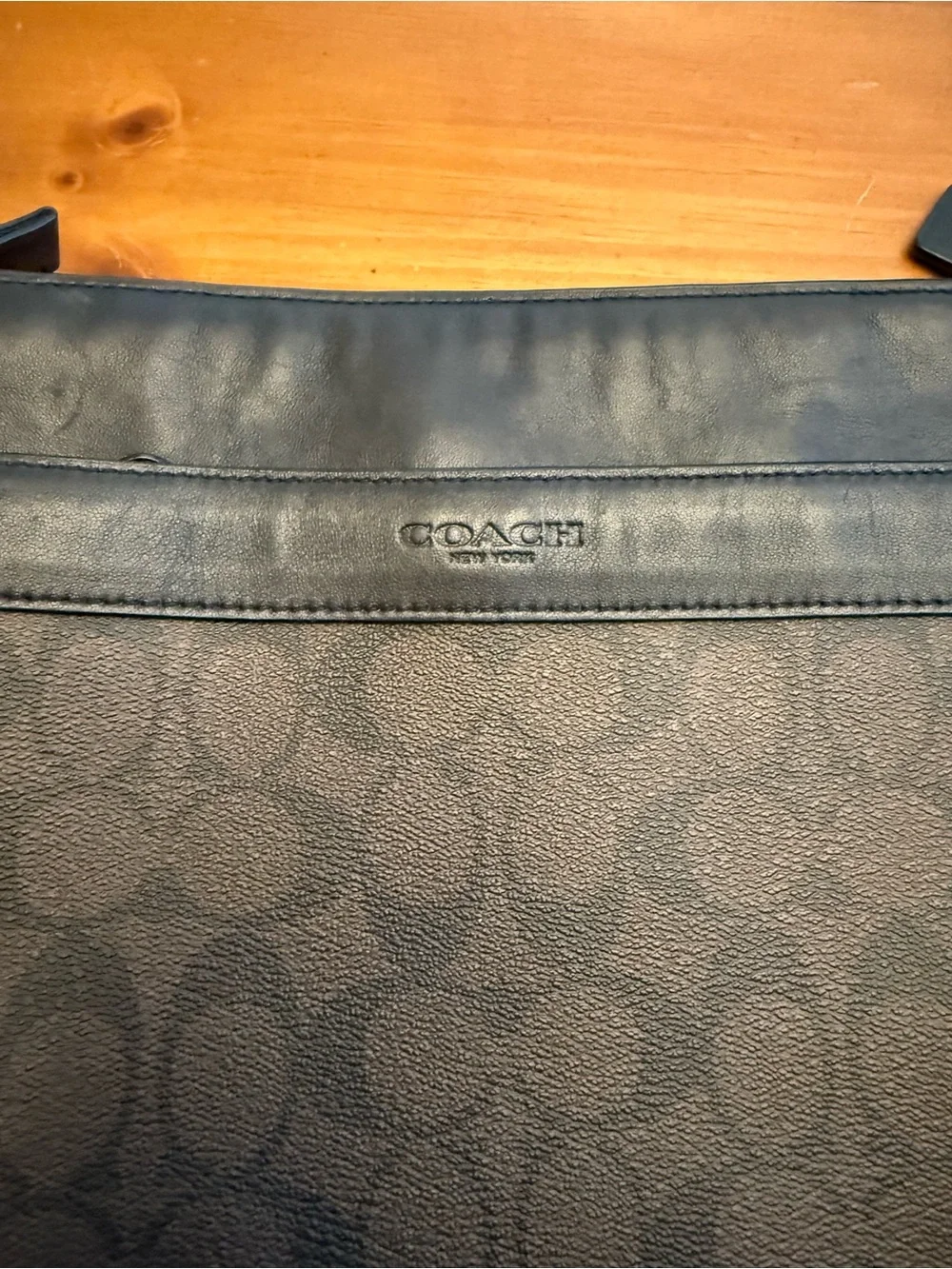 Coach Charles Crossbody Signature Brown Canvas Leather Trim Shoulder Bag Classic
